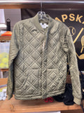 Topman Quilted Bomber Jacket Size XS Green