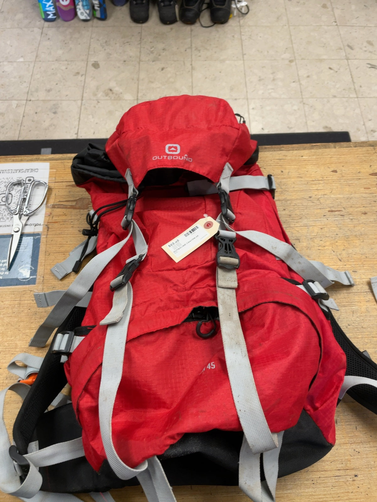 Outbound Canyon 45 Backpack Red
