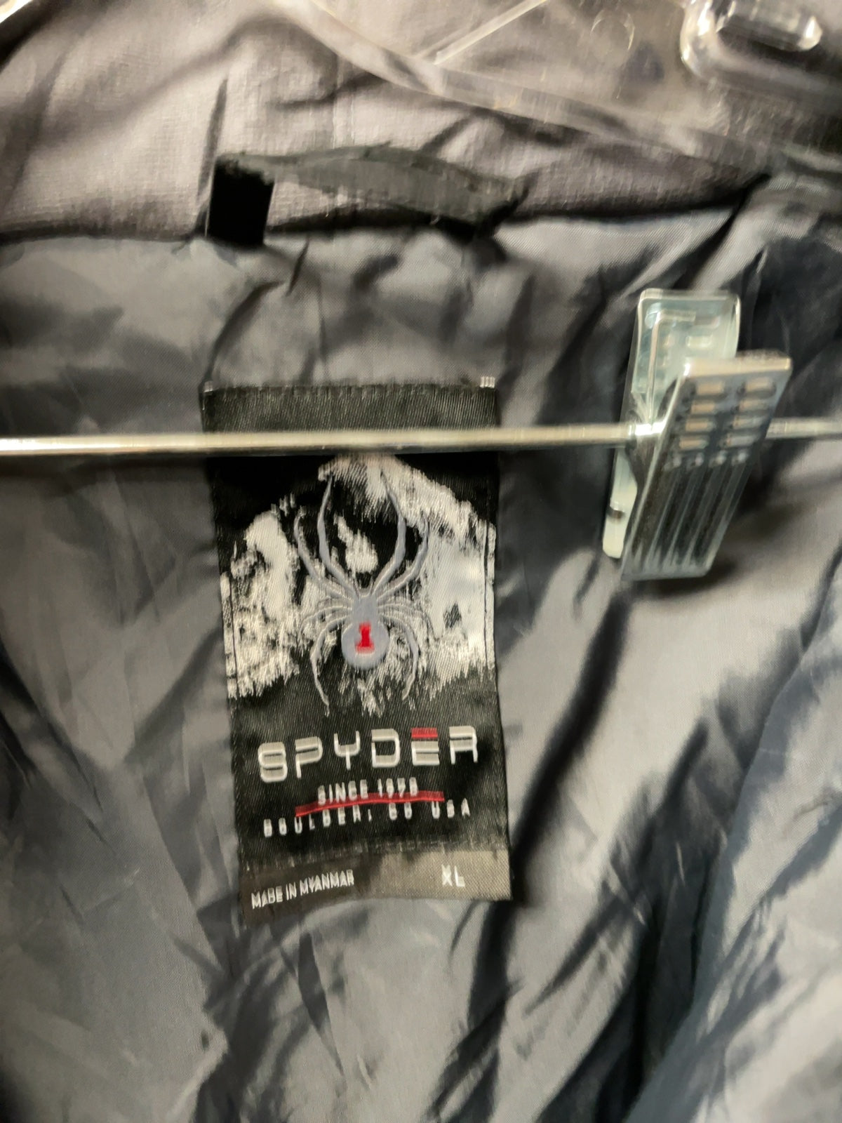 Spyder Gore-Tex Hooded Ski Jacket Size XL Black