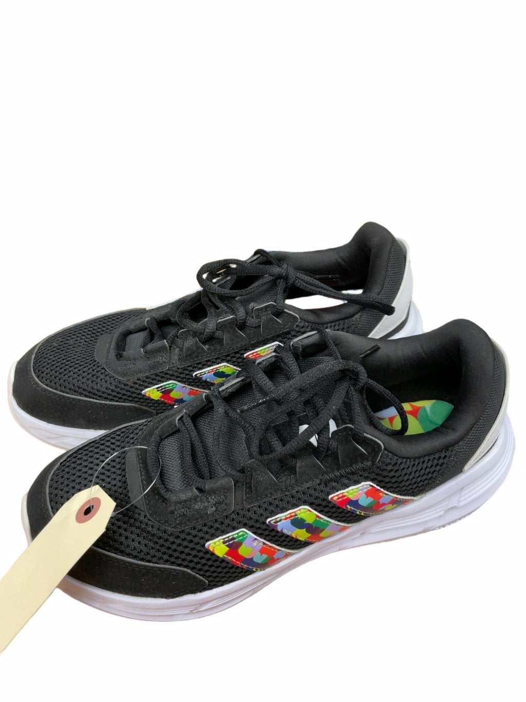 Adidas Size 8 Sneakers Black Multi
