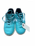 Diadora Size 1 Youth Indoor Soccer Shoes Teal/White