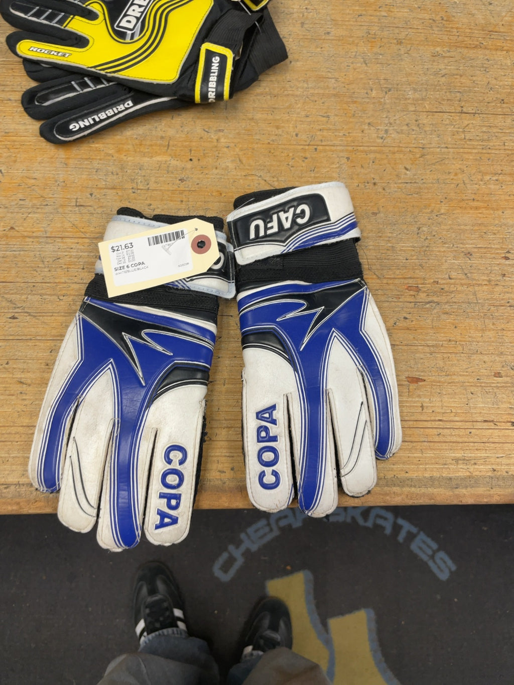 Cafu Copa Size 6 Soccer Goalie Gloves