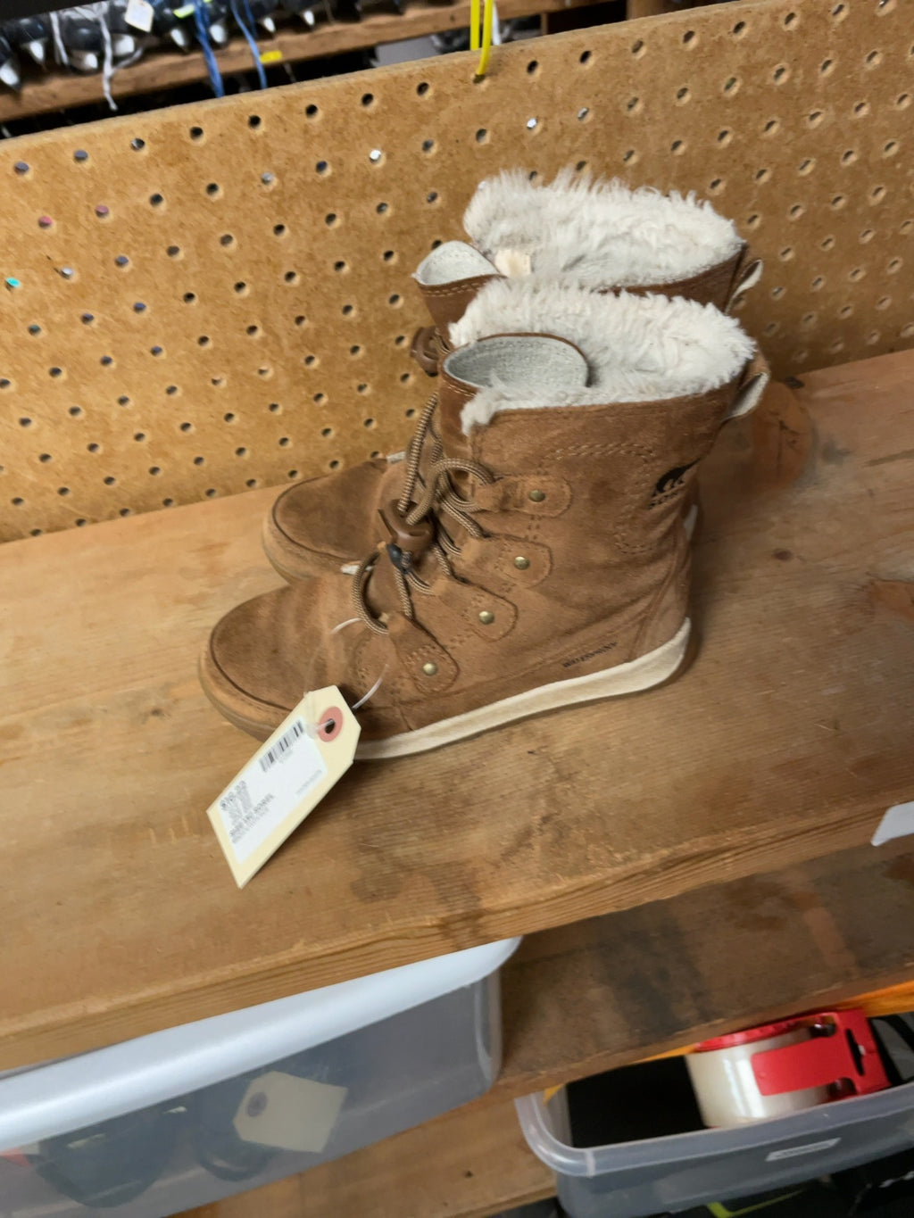 Sorel Waterproof Faux Fur Winter Boots Size 13C US Brown