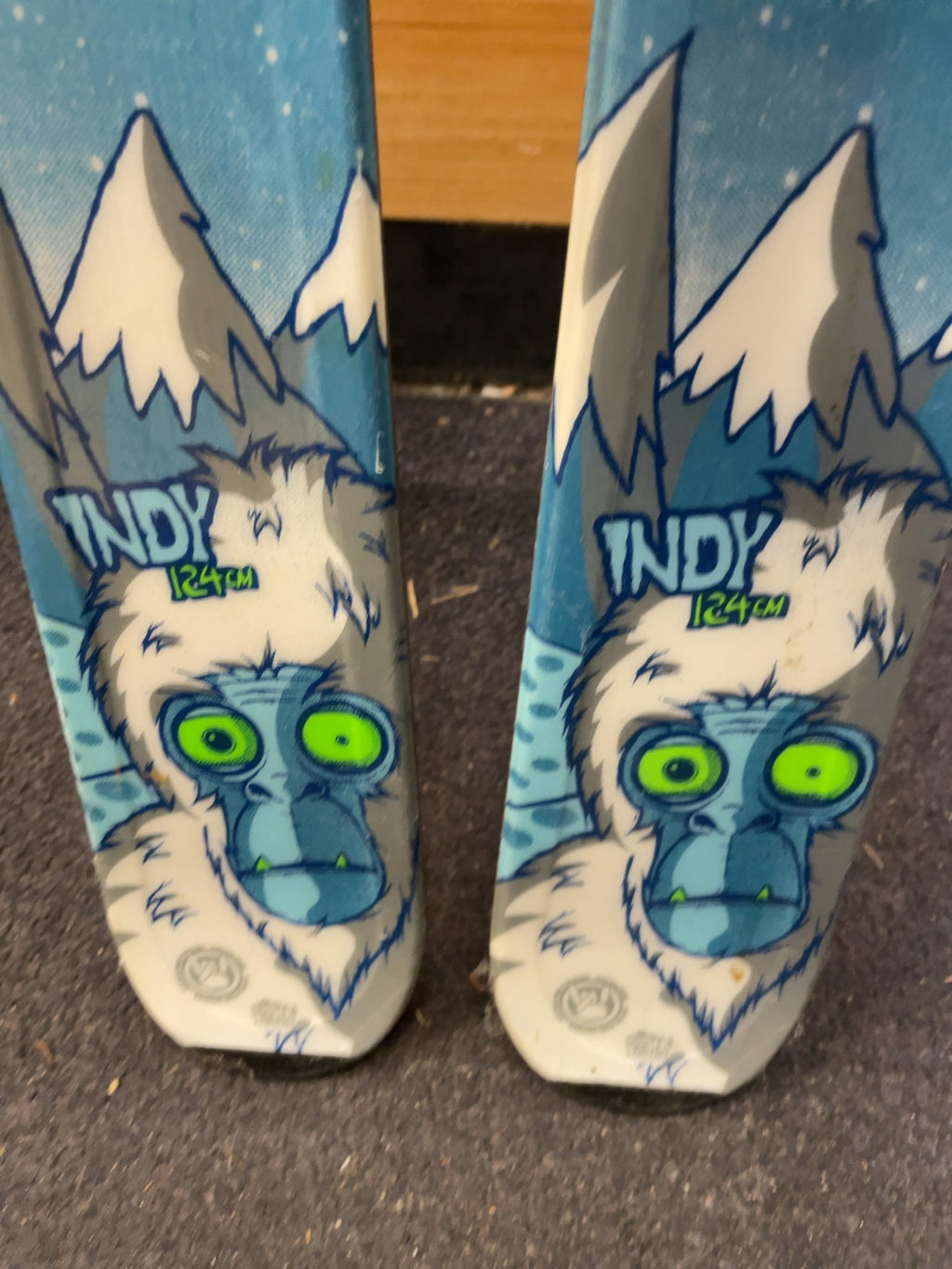 K2 Indy 124cm Downhill Skis with Marker 7.0 Bindings