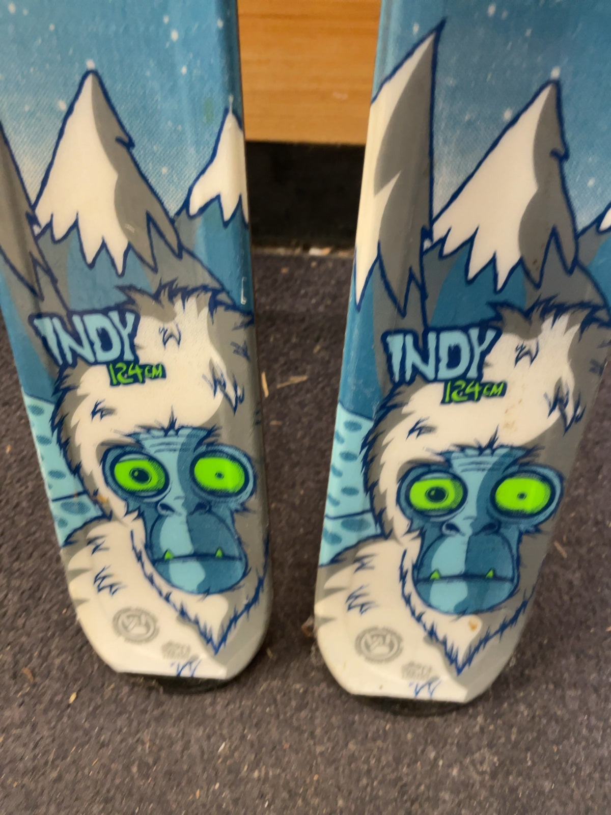 K2 Indy 124cm Downhill Skis with Marker 7.0 Bindings