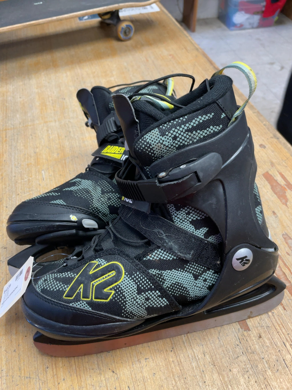 K2 Raider Ice Adjustable Ice Skates Size 4-8