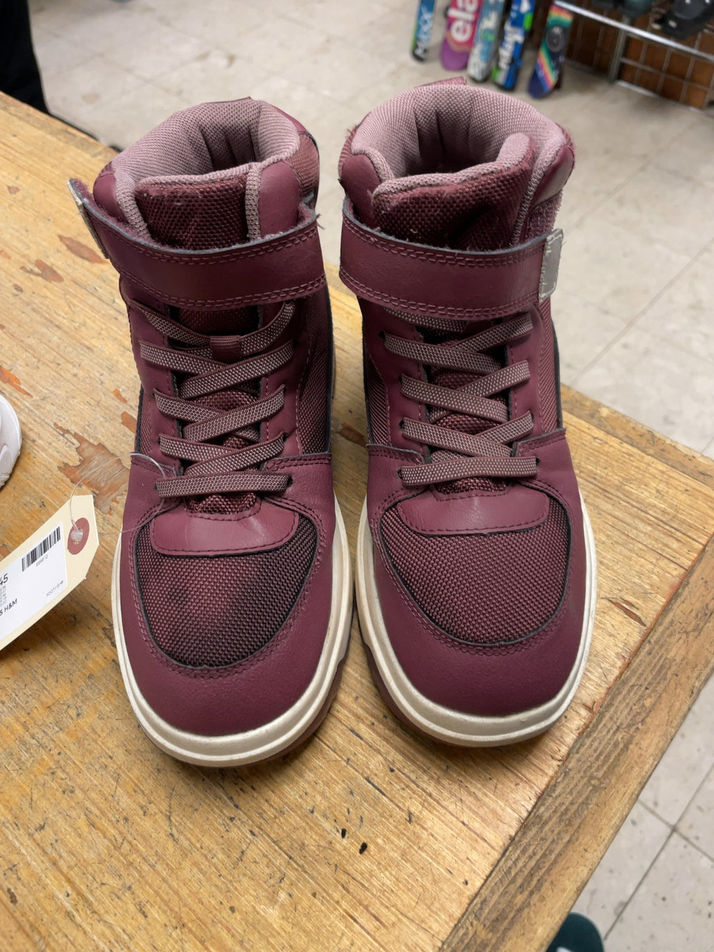 H&M High-Top Winter Boots Size 3.5 Purple