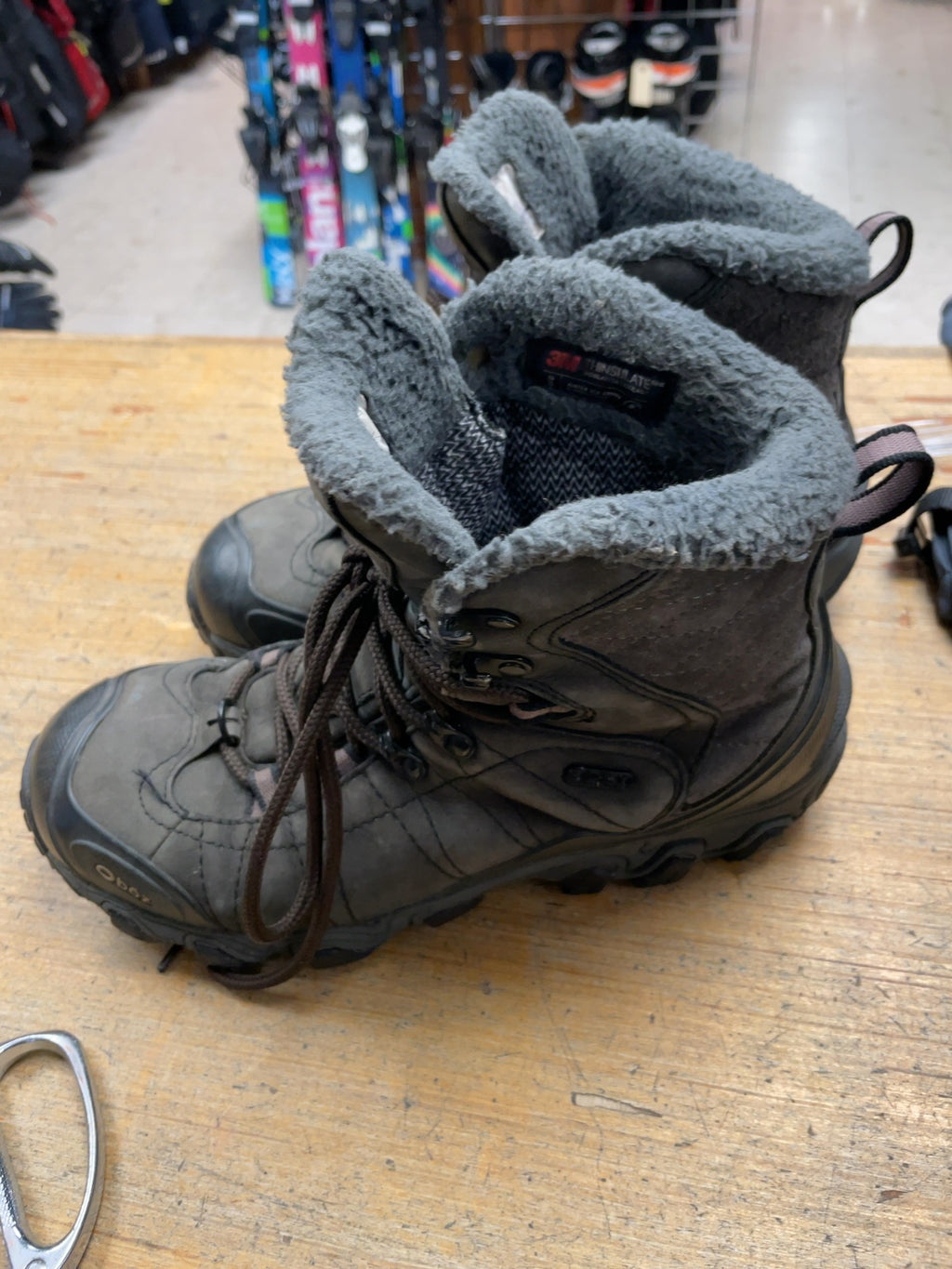 Oboz Size 9 Hiking Boots Grey Brown