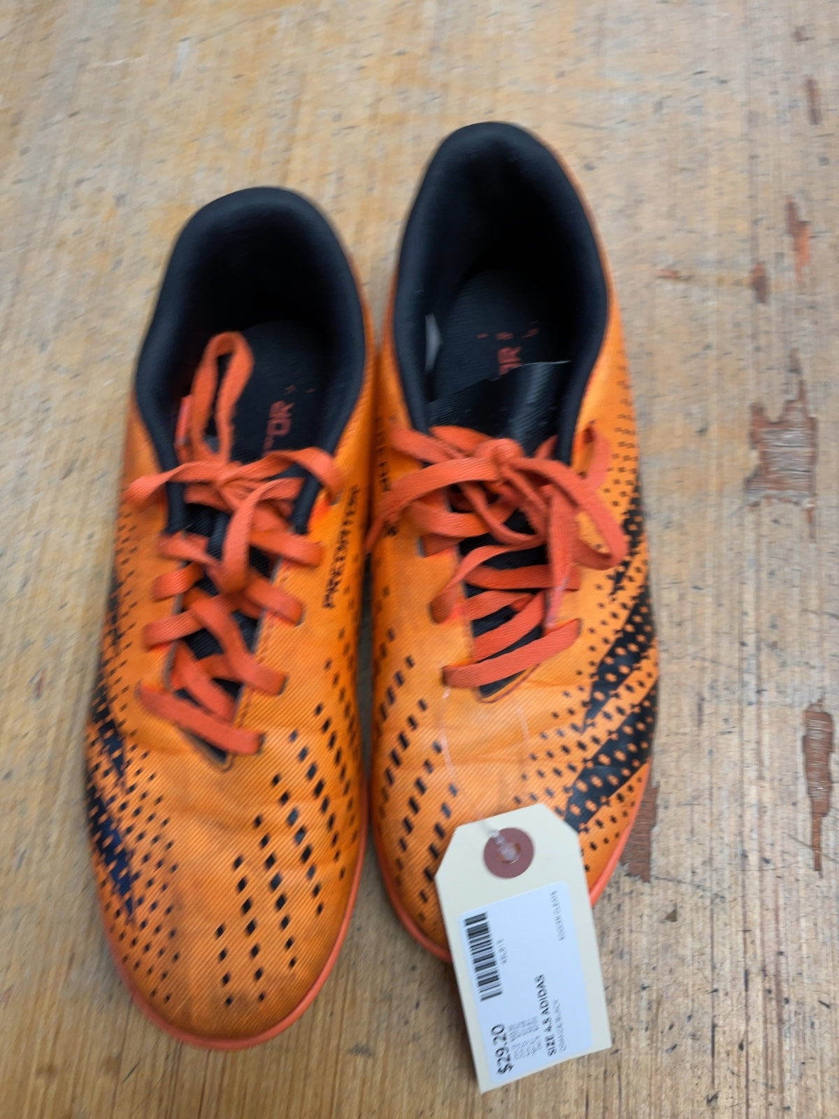 Adidas Predator Size 4.5 Turf Soccer Cleats Orange/Black