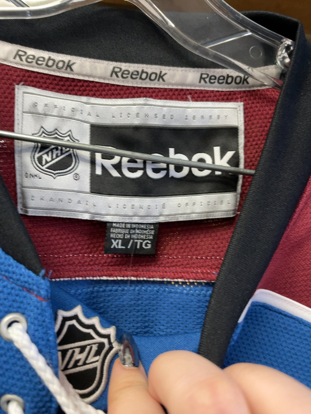 Reebok Colorado Avalanche Stewart #25 Alternate Hockey Jersey Size XL