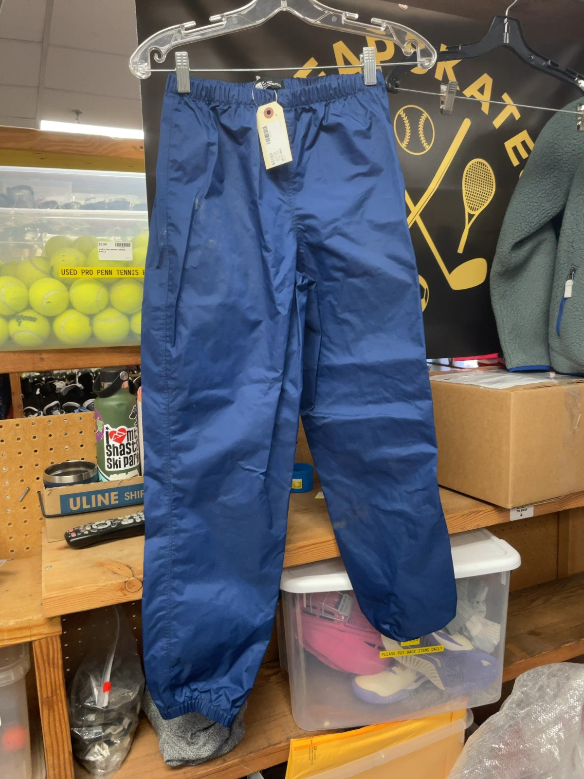 MEC Youth 14 Rain Pants Blue