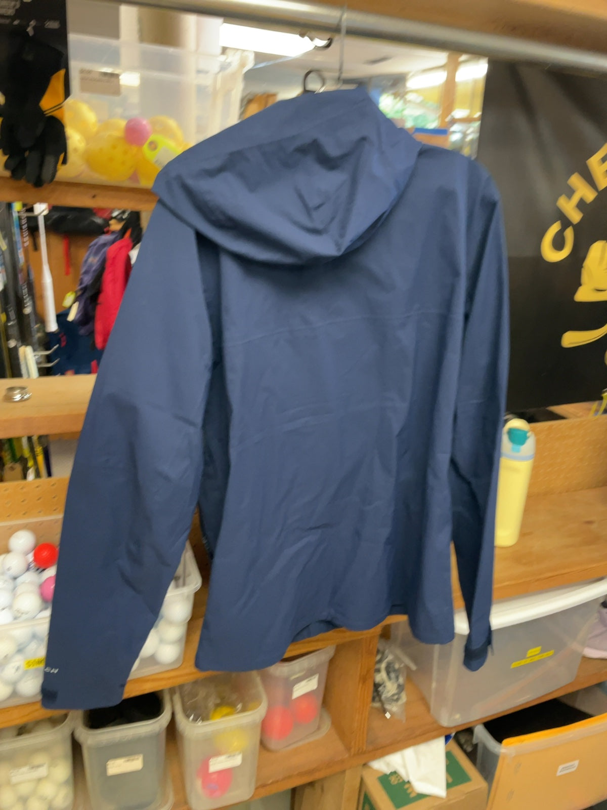 Columbia Omni-Tech Rain Jacket Size M Blue