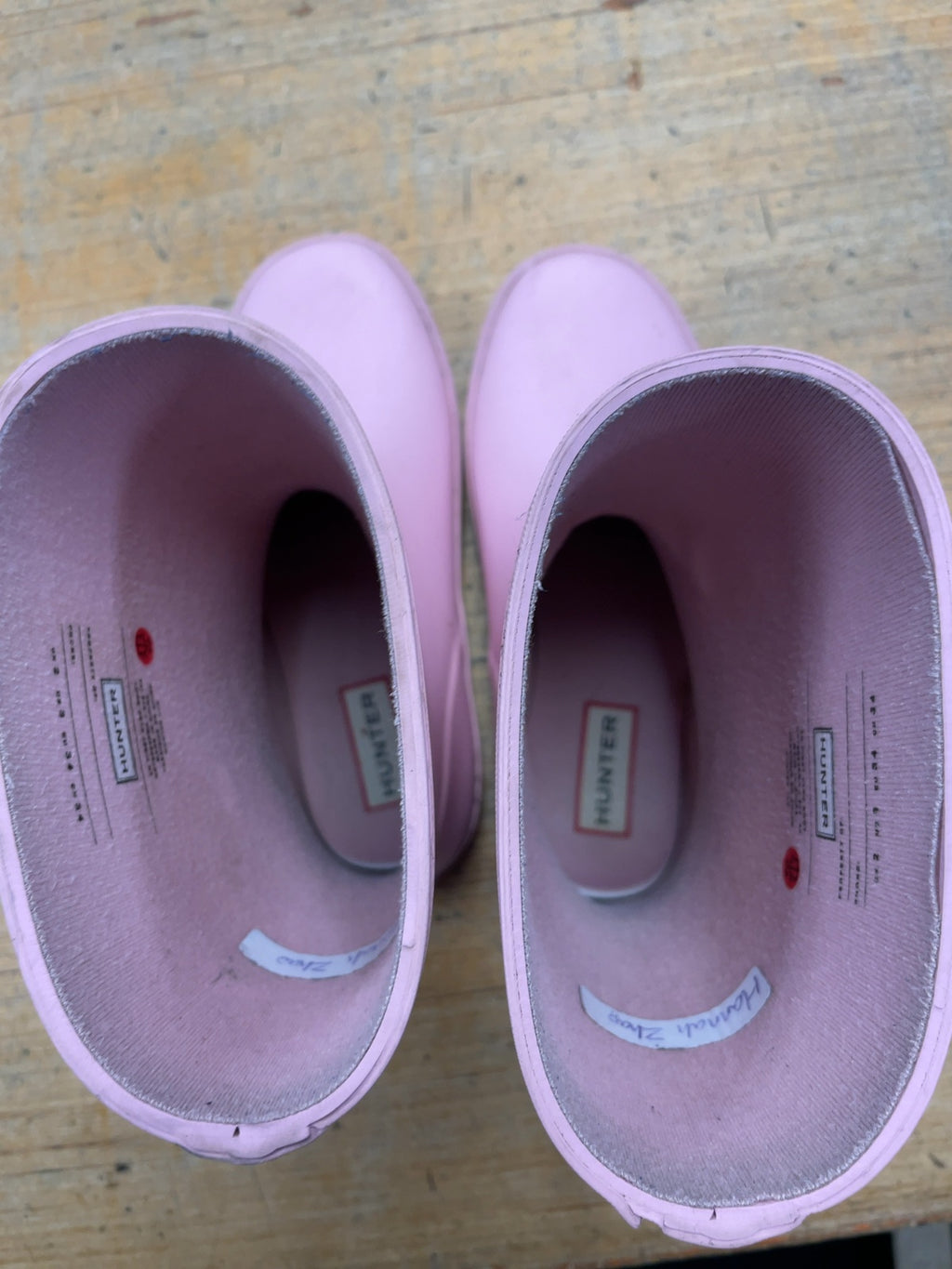 Hunter Original Kids Rain Boots Size 3 US Pink