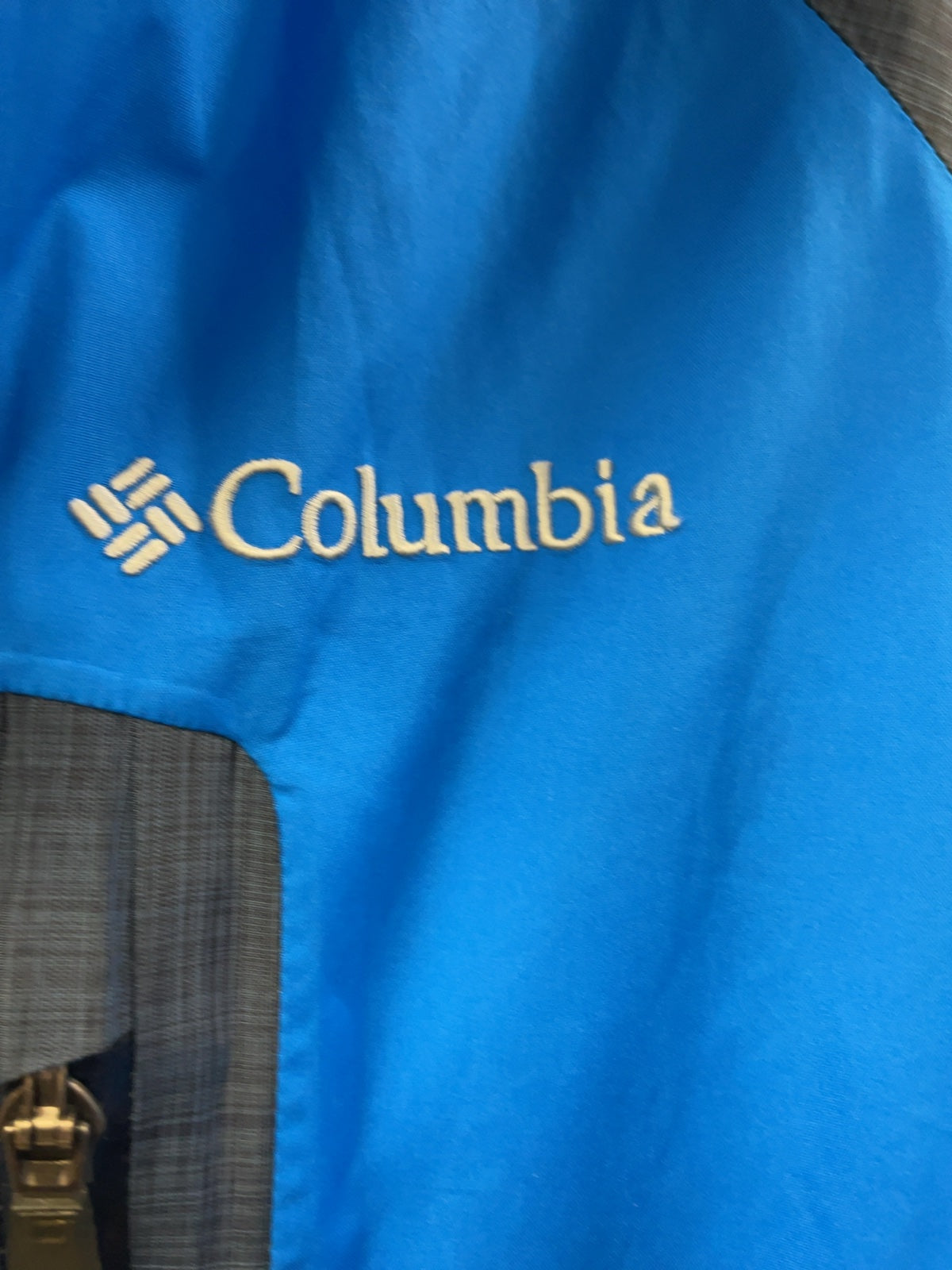 Columbia Rain Jacket Size S Blue