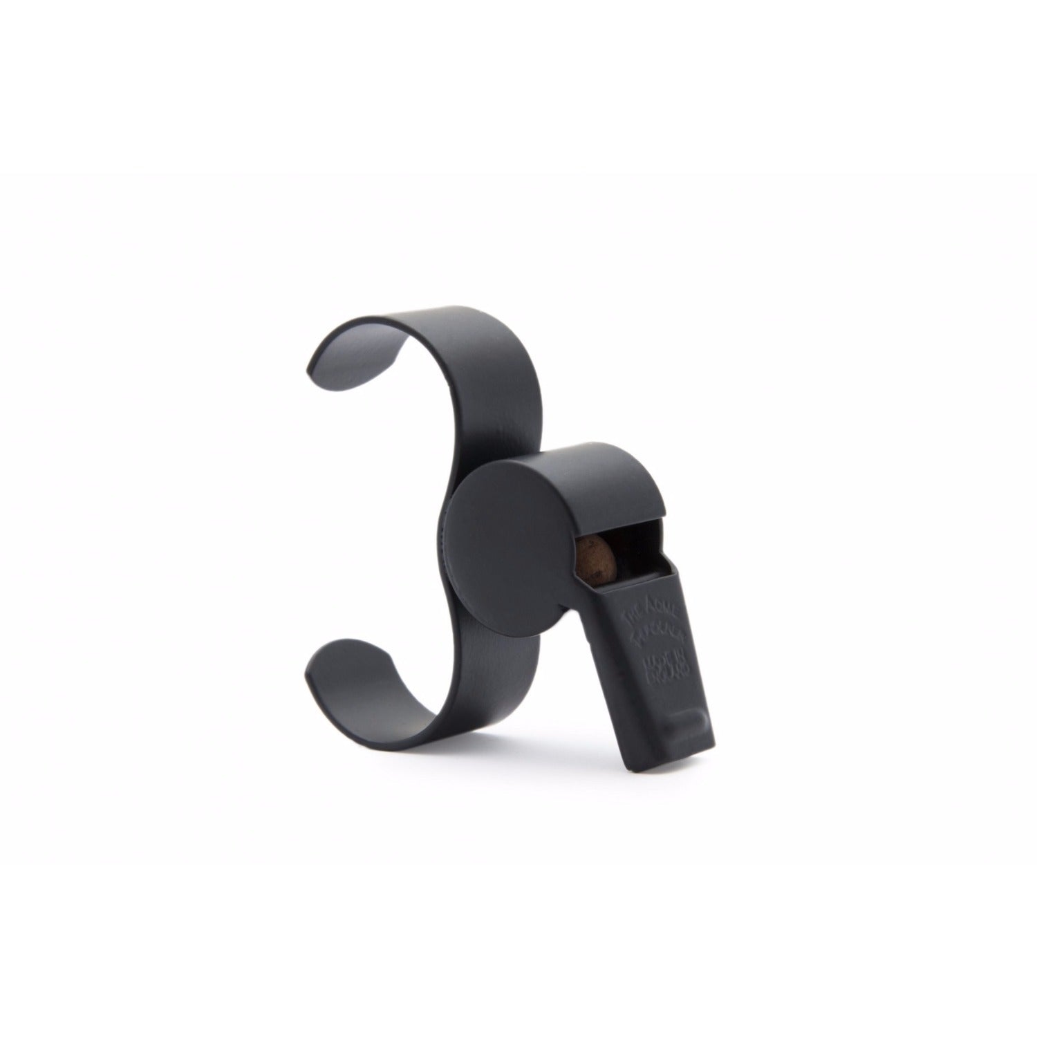 Acme Plastic Thunderer Whistle 477/660 Finger Grip Regular Black Referee Whistle