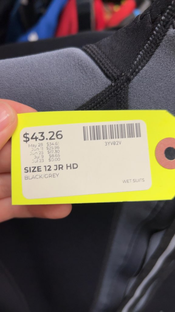 HO Sports Junior Wetsuit - Size 12 JR